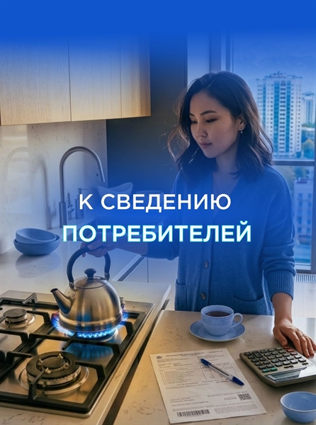 С 1 июля 2026 года на территории Республики Казахстан вводятся новые розничные цены на товарный газ.